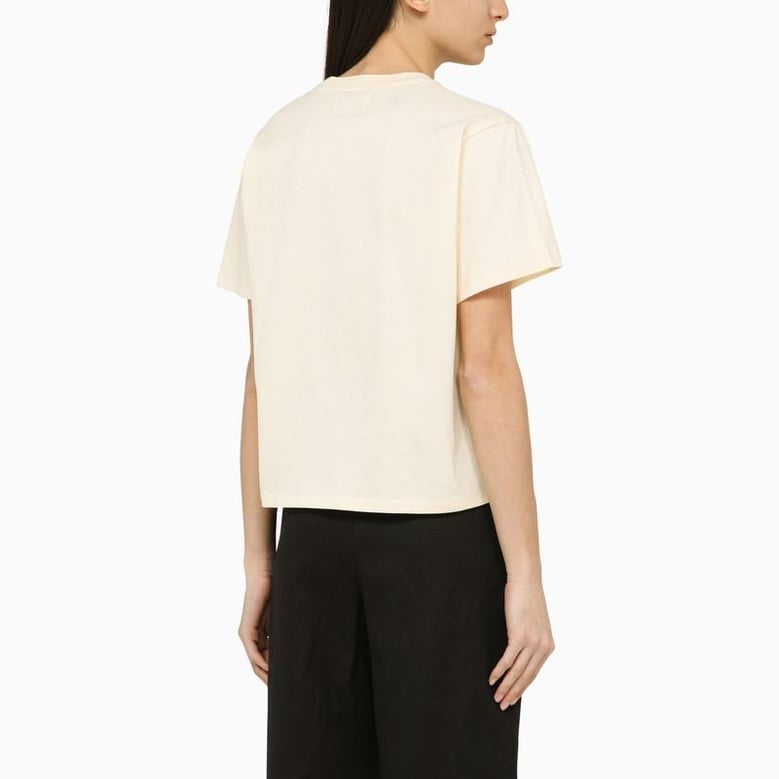 ivory crewneck t-shirt by Selfnex