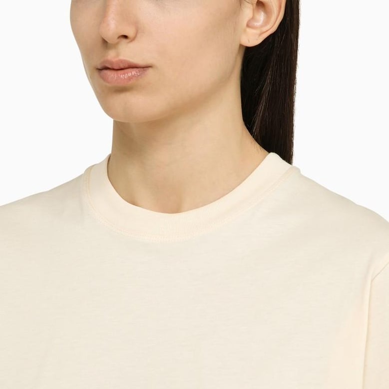 ivory crewneck t-shirt by Selfnex