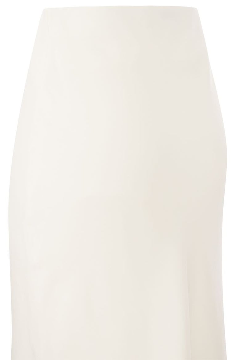 viscose and linen long pencil skirt by Selfnex