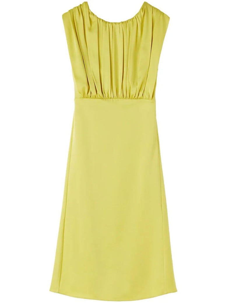 vestido midi fruncido by Selfnex