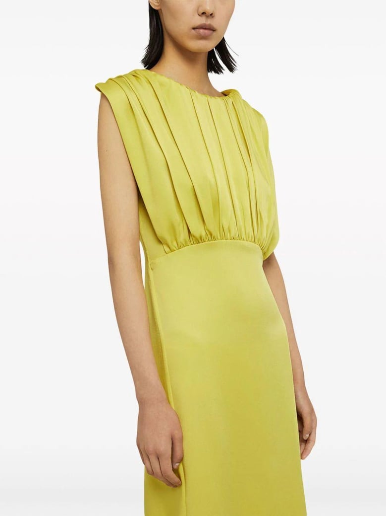 vestido midi fruncido by Selfnex