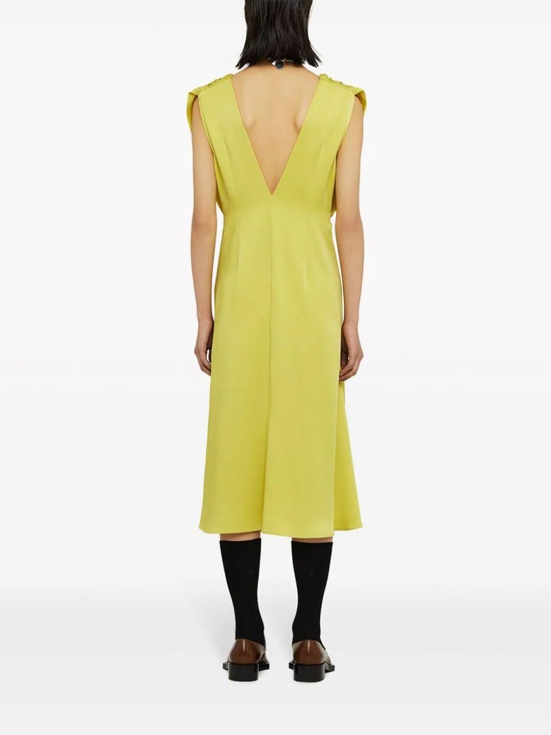 vestido midi fruncido by Selfnex
