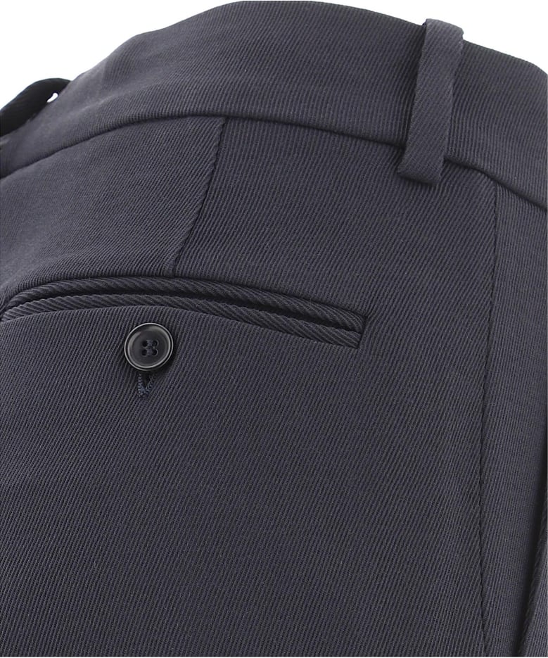 pressed crease tailored trousers by Selfnex
