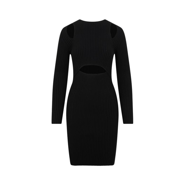 contoured ribs dress by Selfnex