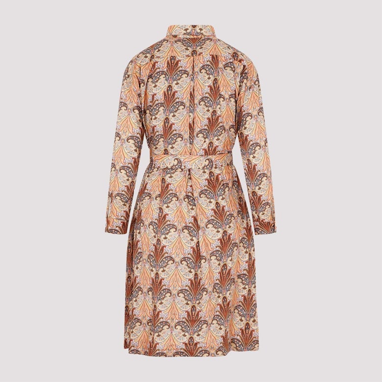 printed shirt dress by Selfnex