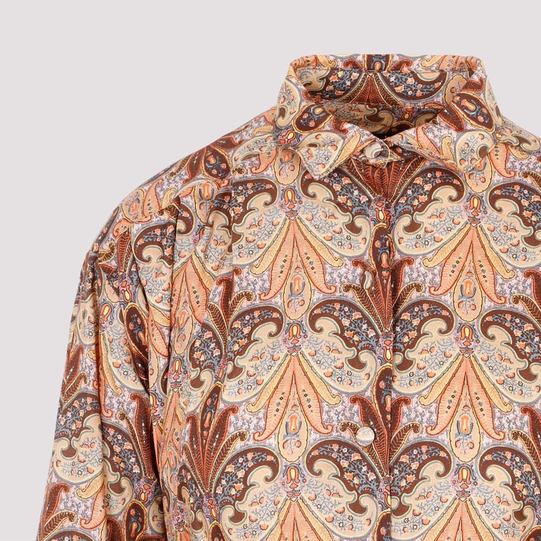 printed shirt dress by Selfnex
