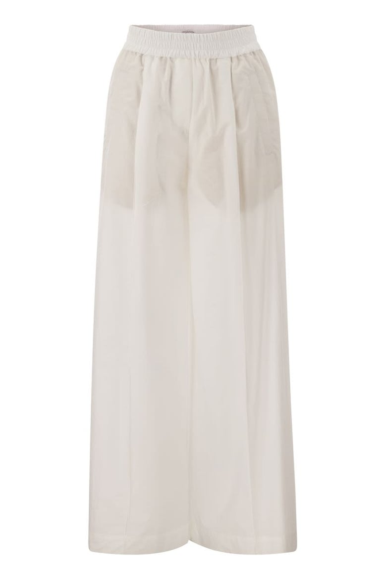 relaxed light cotton trousers by Selfnex