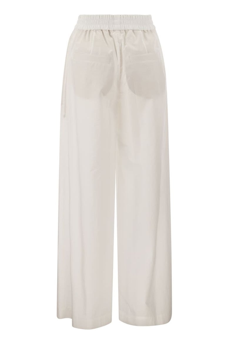 relaxed light cotton trousers by Selfnex