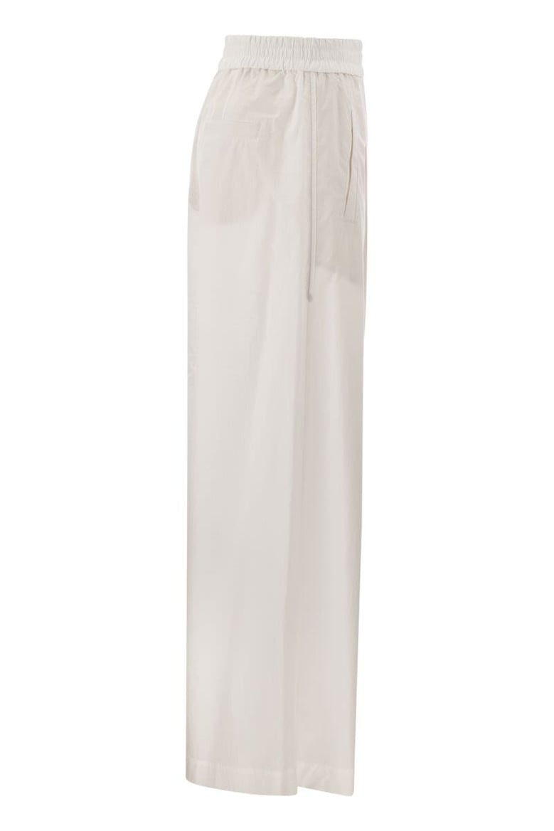 relaxed light cotton trousers by Selfnex