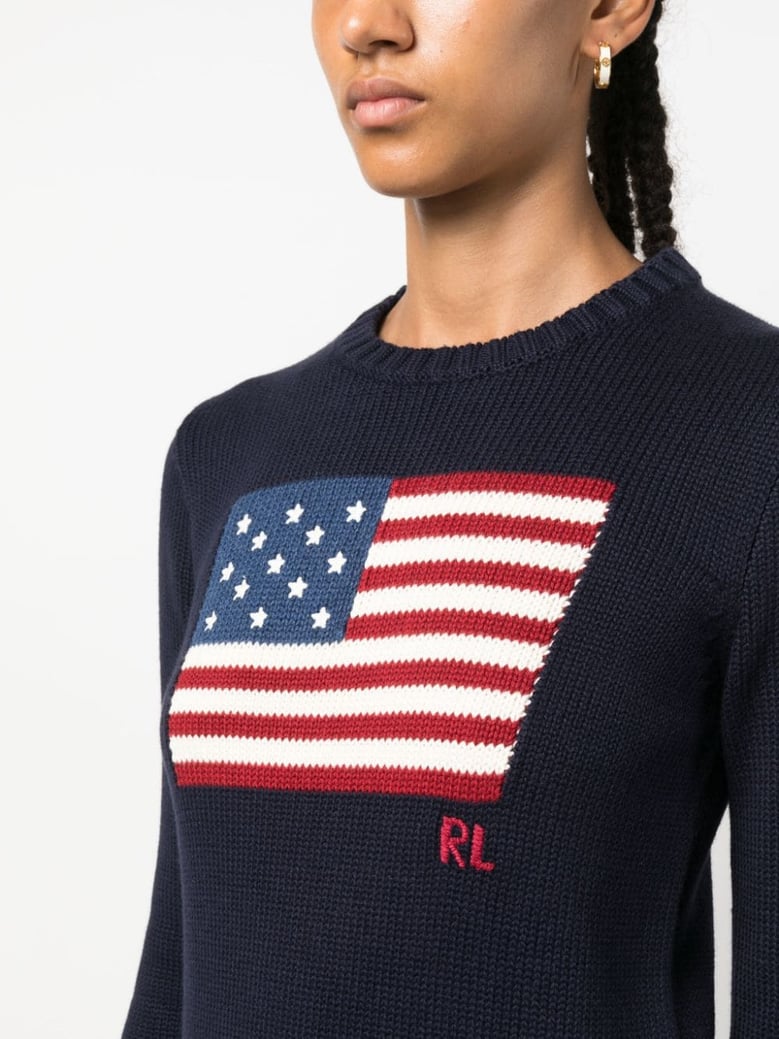 cotton jersey with flag by Selfnex