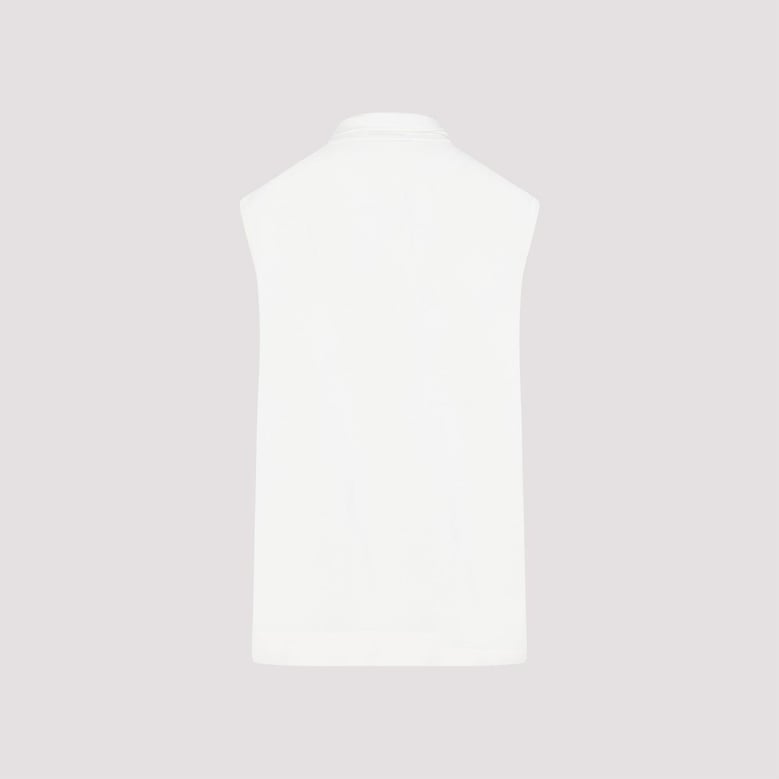 draped knitted tank top by Selfnex