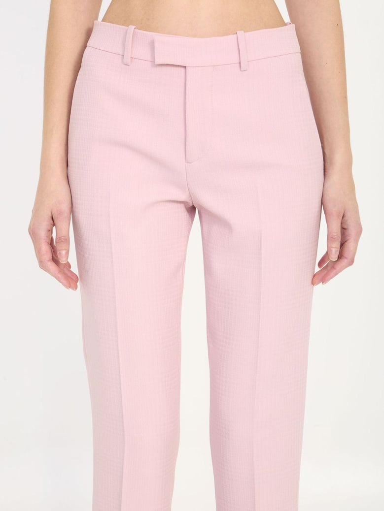wool tailored trousers by Selfnex