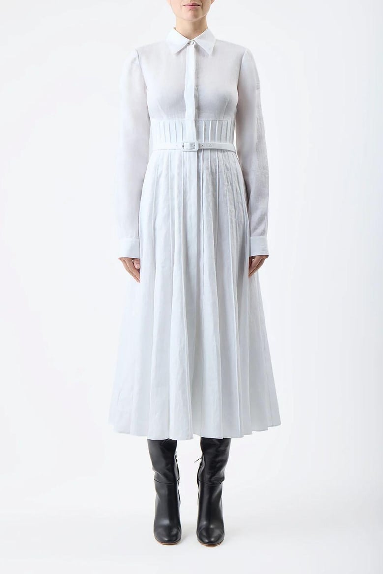 dewi pleated dress by Selfnex