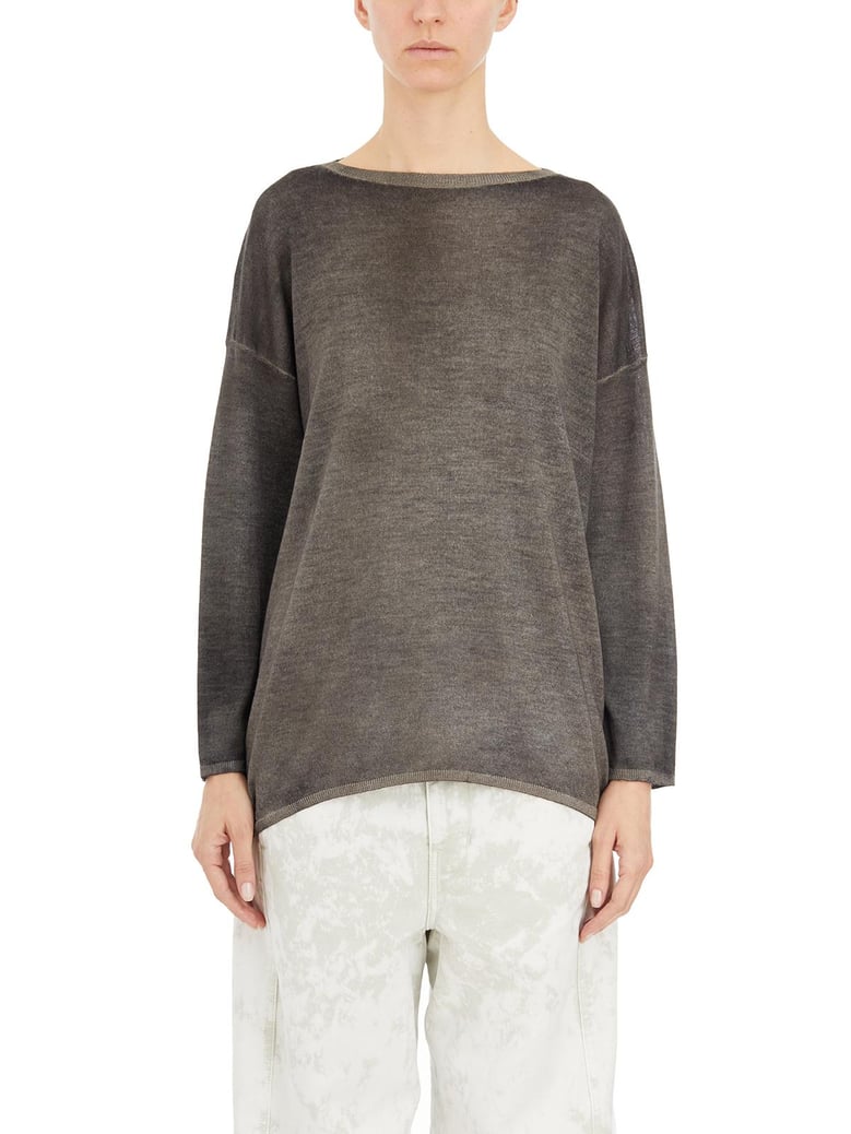 maglia in cashmere collo a barchetta by Selfnex