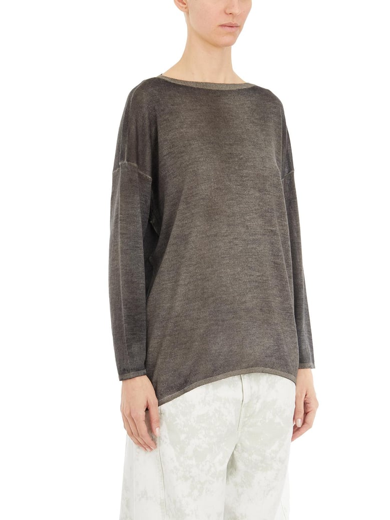 maglia in cashmere collo a barchetta by Selfnex