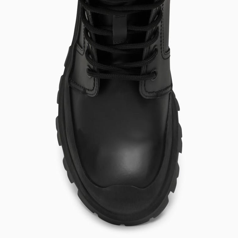 wander leather lace-up boots by Selfnex