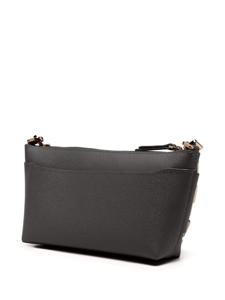 buckle pouchette epsom leather handbag by Selfnex