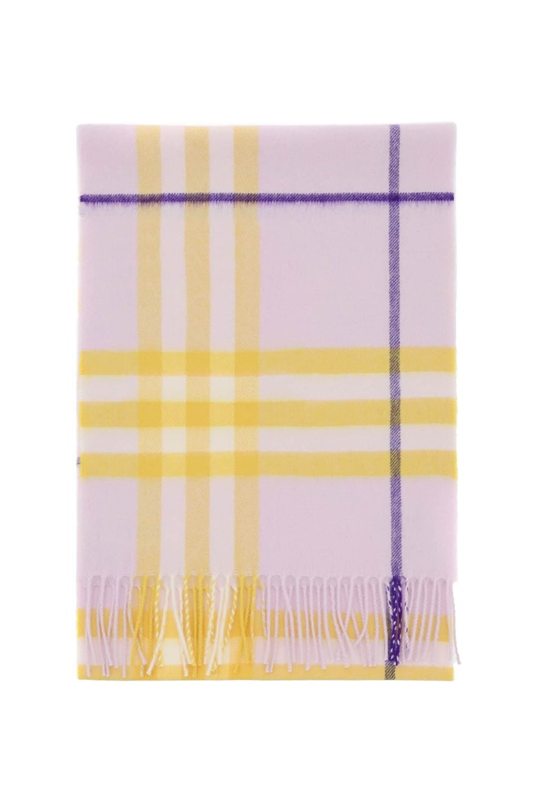 giant check cashmere scarf by Selfnex
