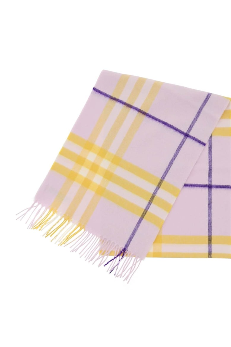 giant check cashmere scarf by Selfnex