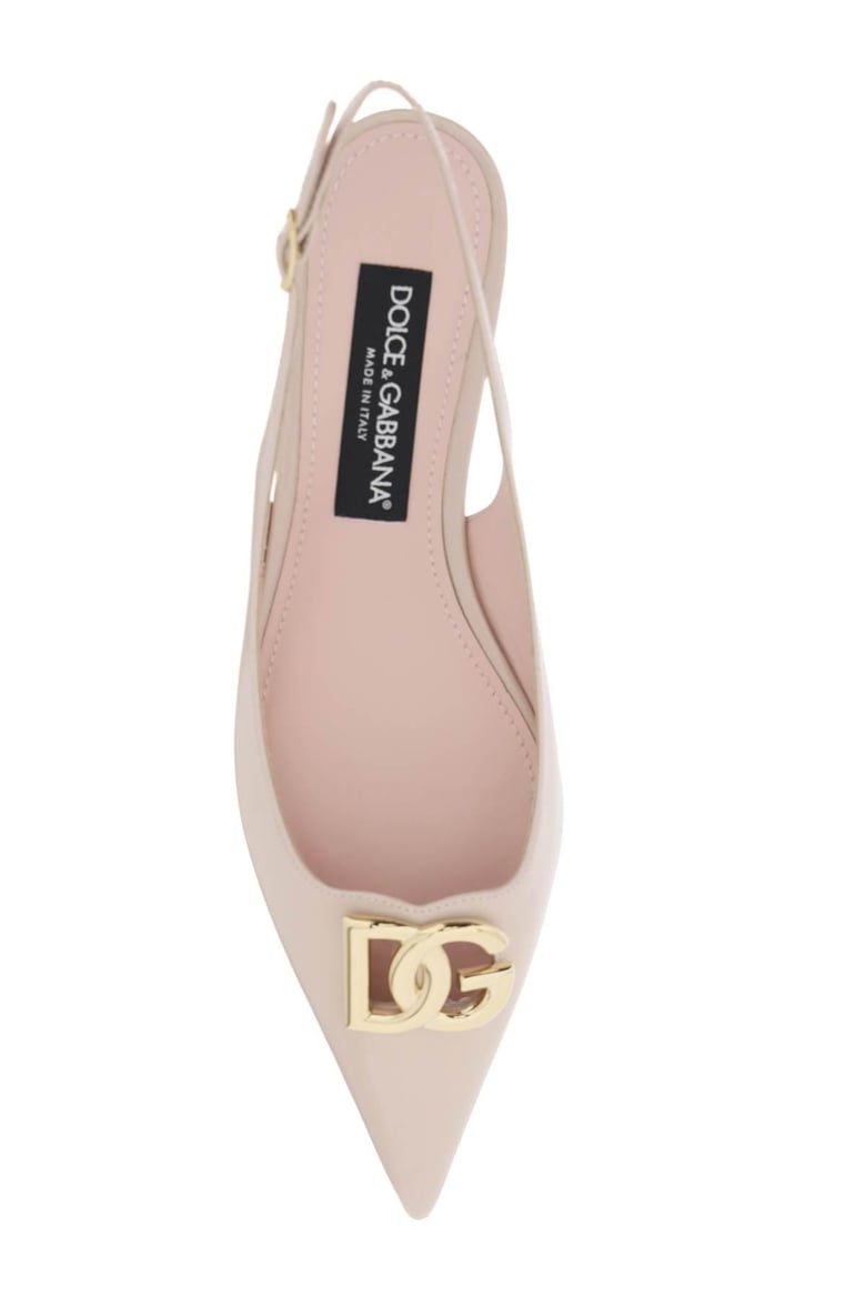 leather slingback pumps by Selfnex