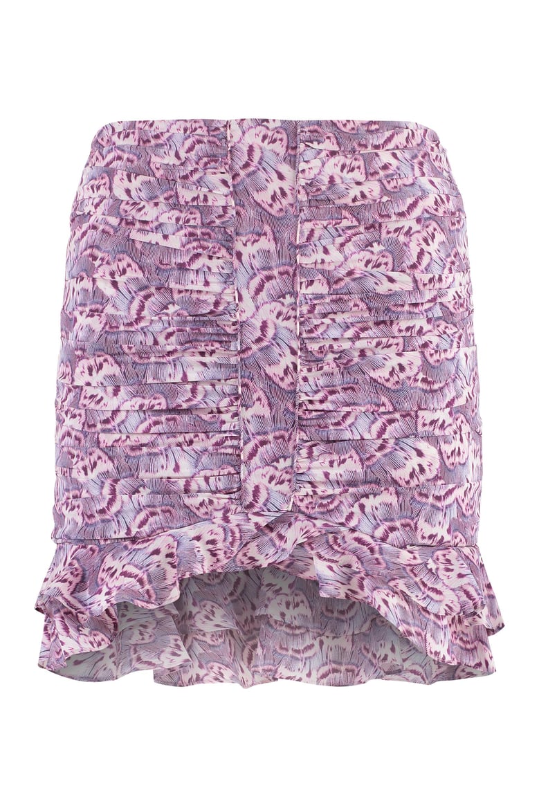 milendi printed silk skirt by Selfnex