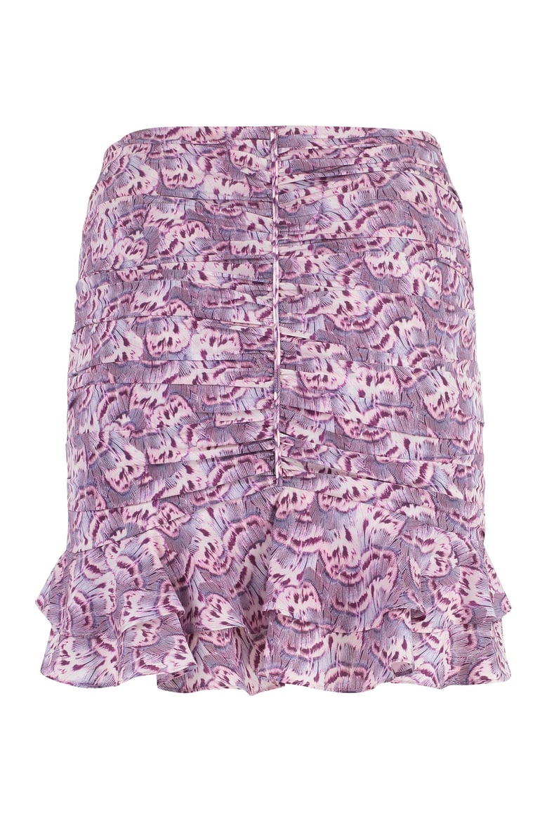 milendi printed silk skirt by Selfnex