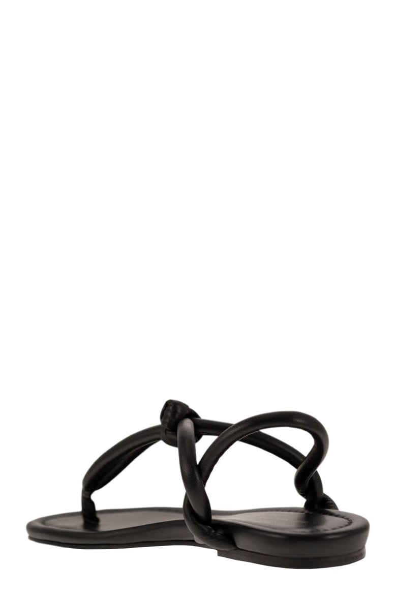 leather flip-flops by Selfnex