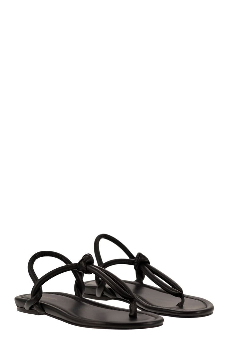 leather flip-flops by Selfnex