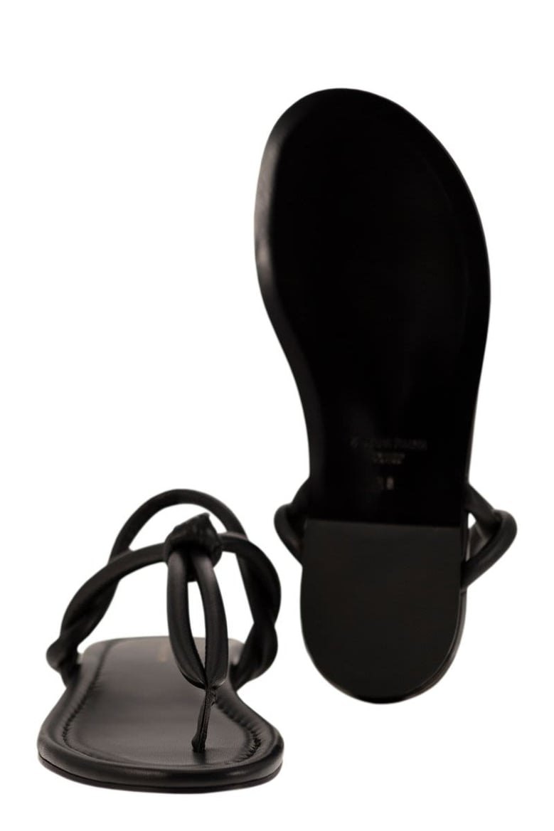 leather flip-flops by Selfnex