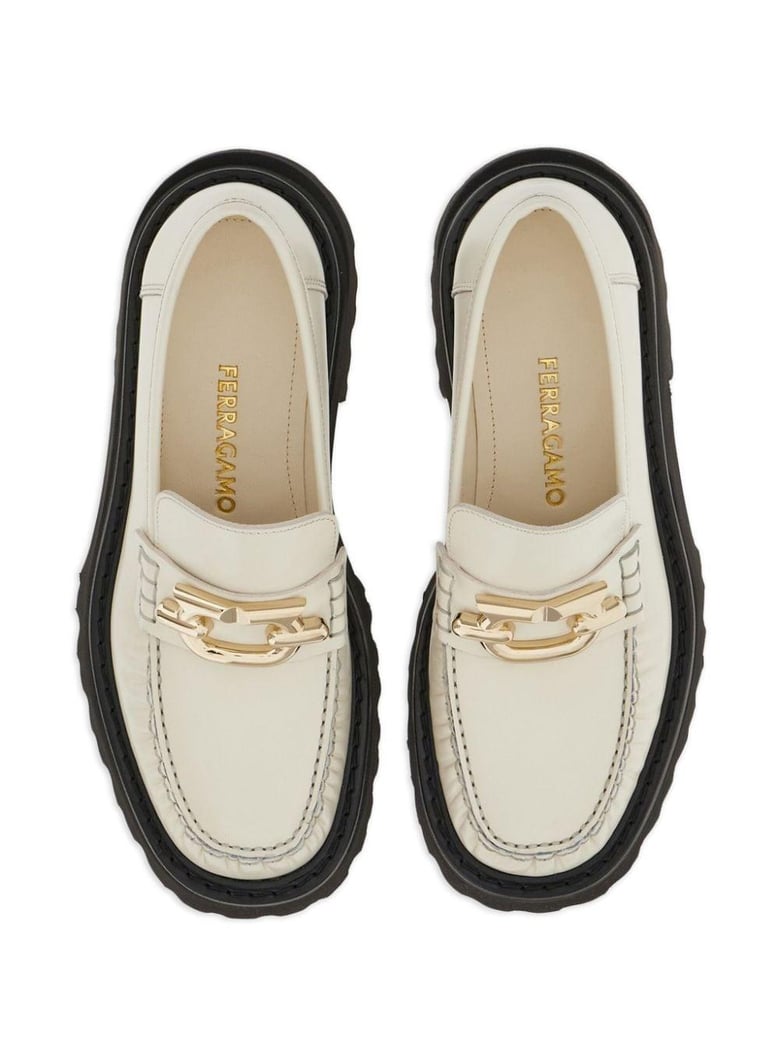 gancio leather loafers by Selfnex