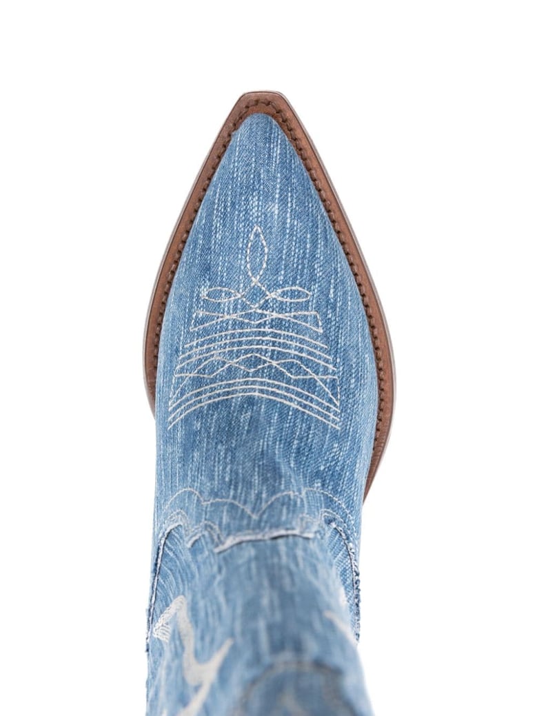 denim texan boots by Selfnex