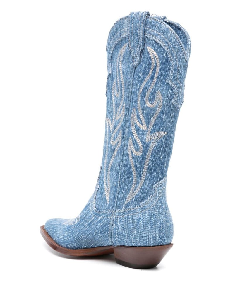 denim texan boots by Selfnex