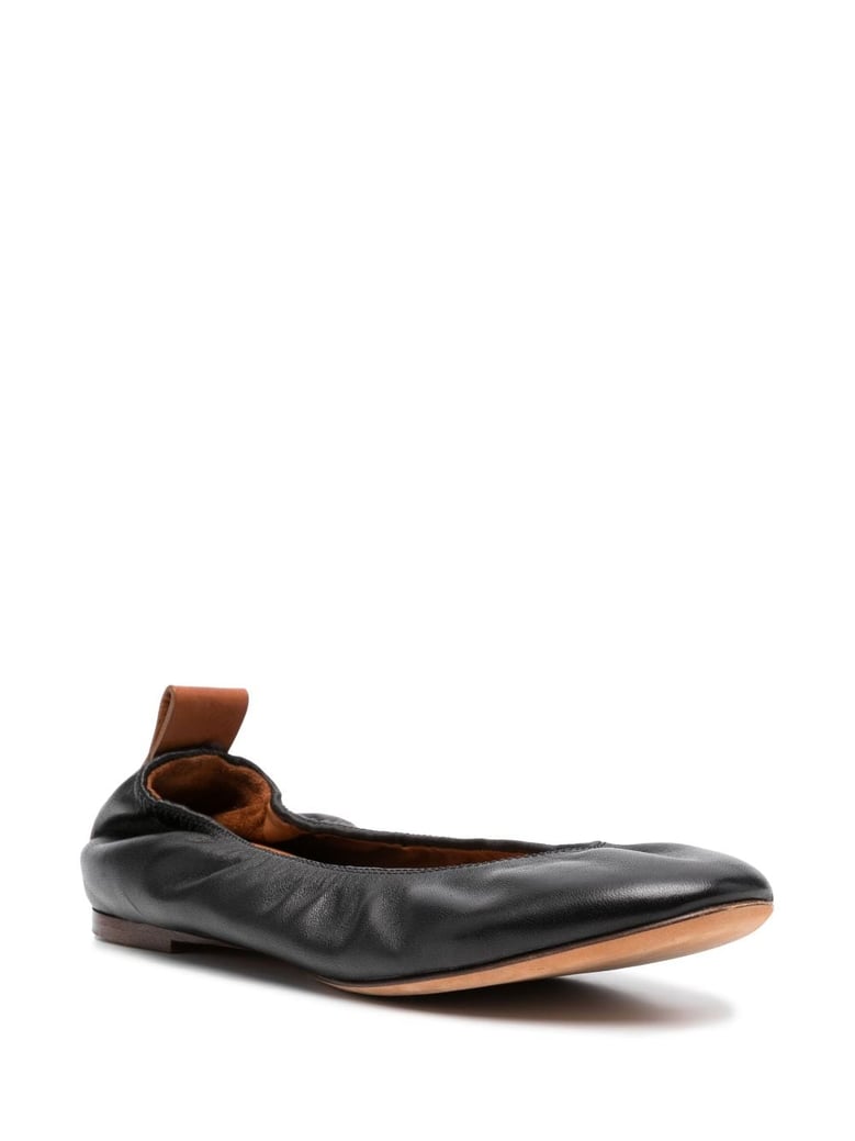 leather ballet flats by Selfnex