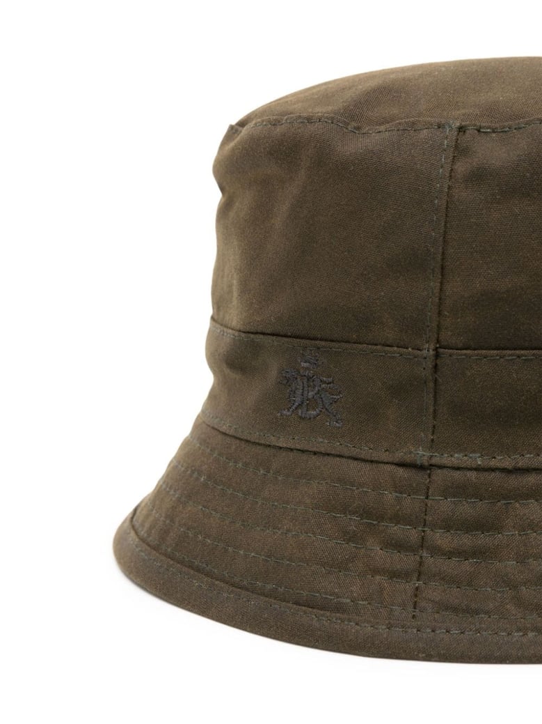 waxed cotton bucket hat by Selfnex