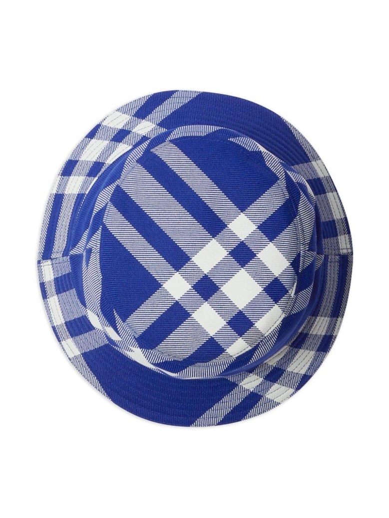 check motif bucket hat by Selfnex