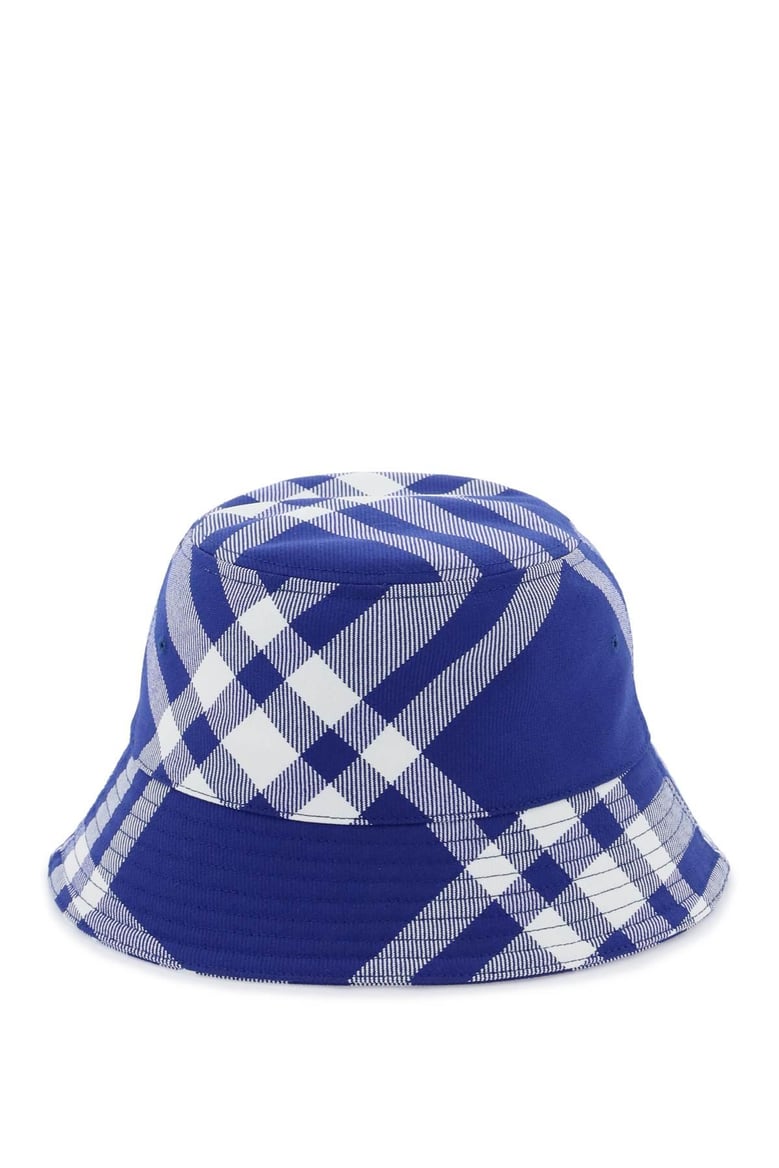 check motif bucket hat by Selfnex
