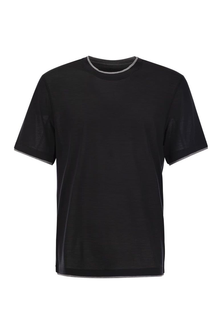 silk and cotton t-shirt by Selfnex