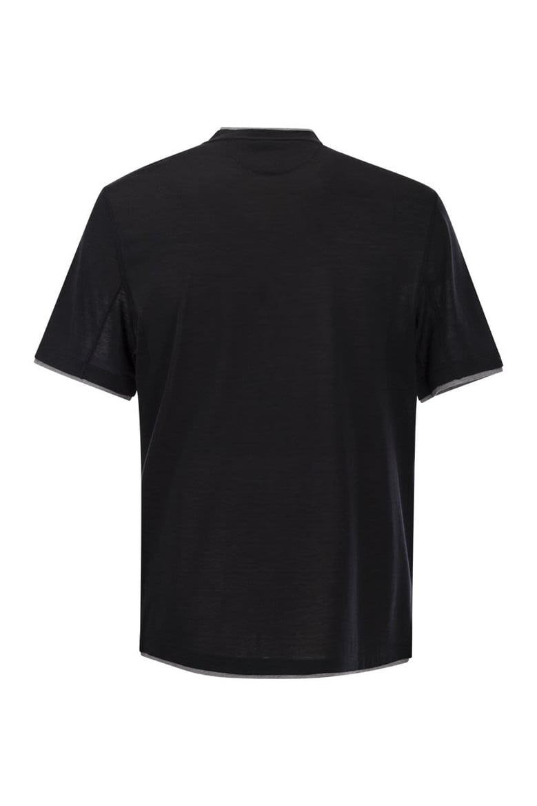 silk and cotton t-shirt by Selfnex