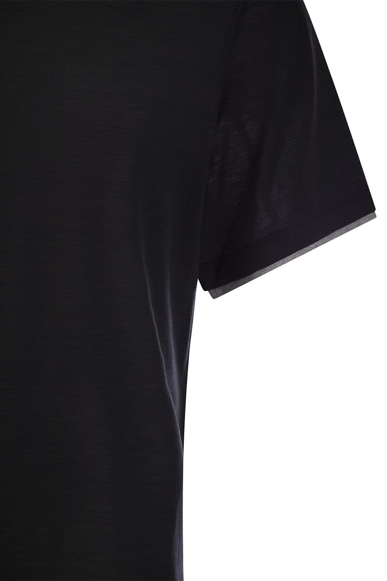 silk and cotton t-shirt by Selfnex