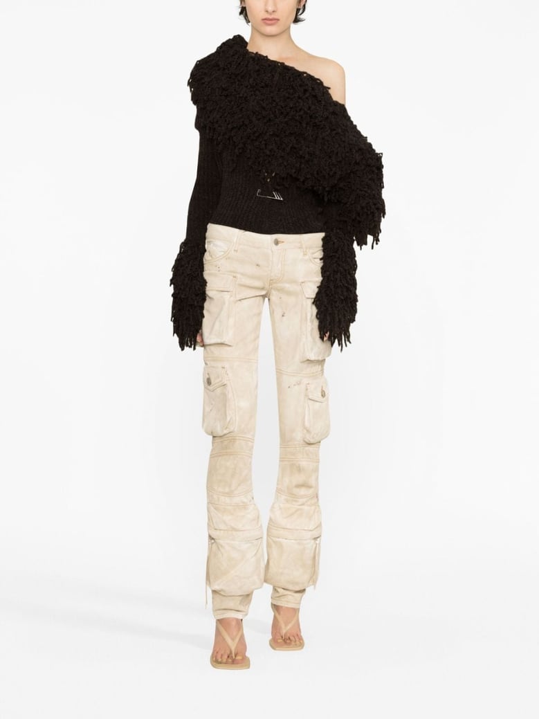 essie cargo denim trousers by Selfnex