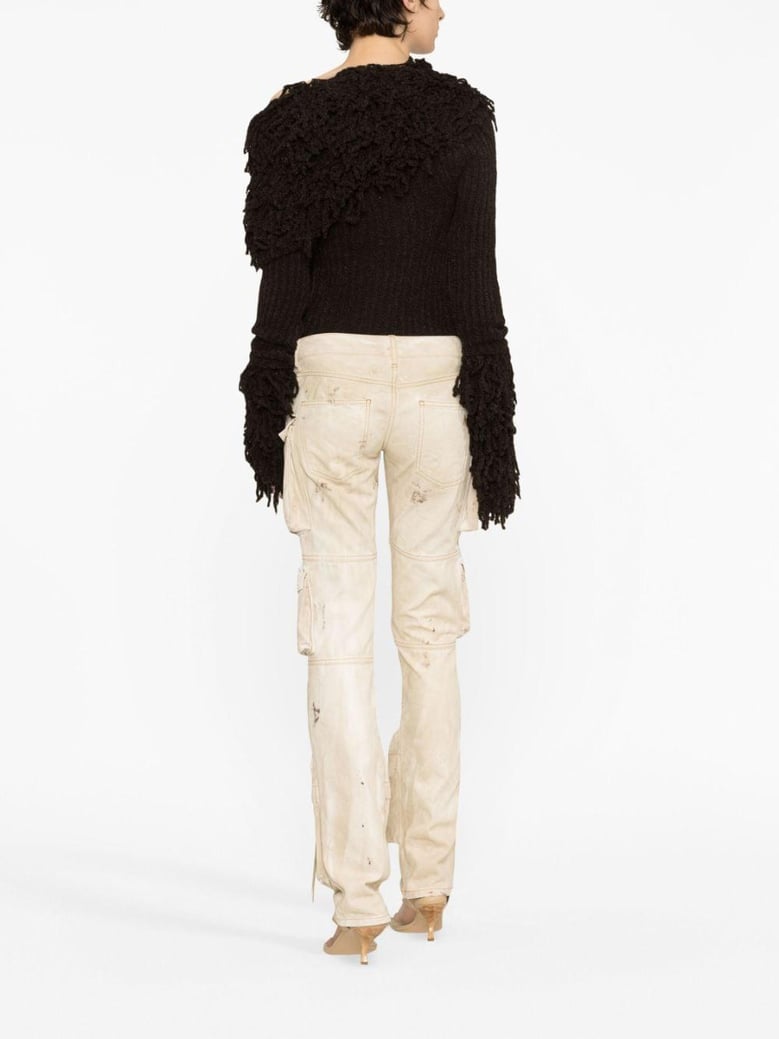 essie cargo denim trousers by Selfnex