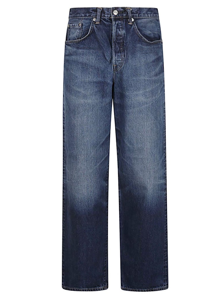 wide-leg denim jeans by Selfnex