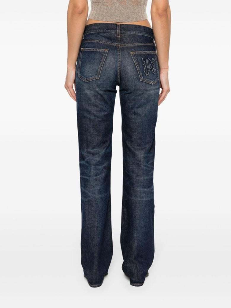 straight leg denim jeans by Selfnex