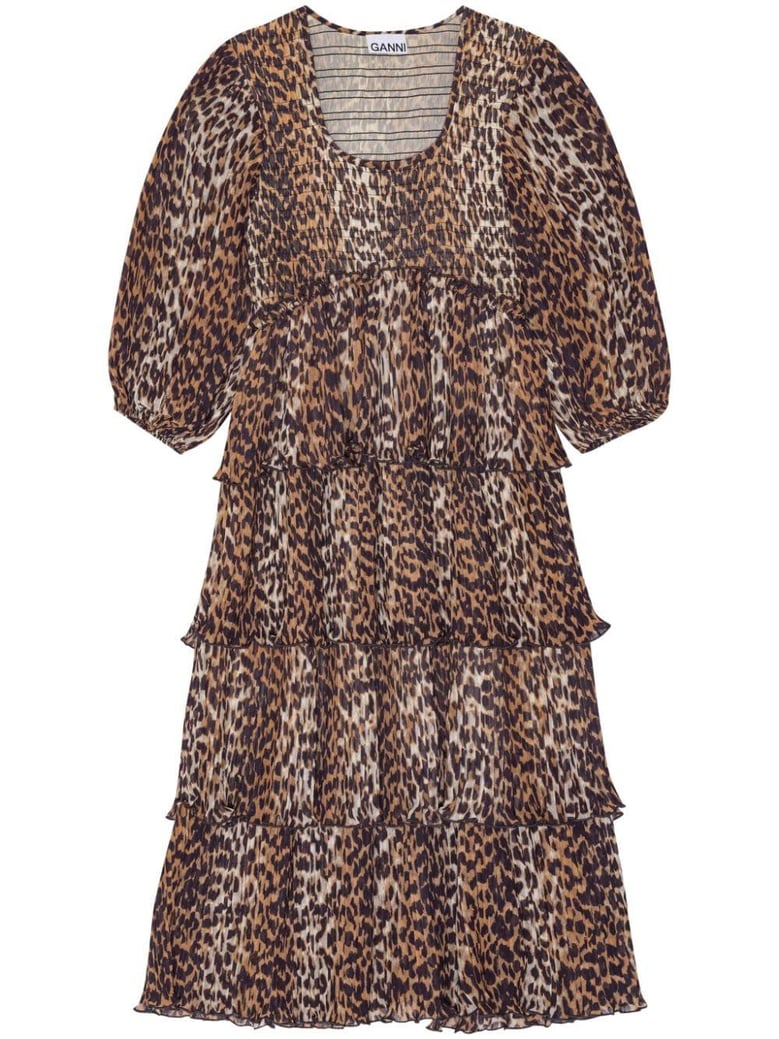leopard print midi dress by Selfnex