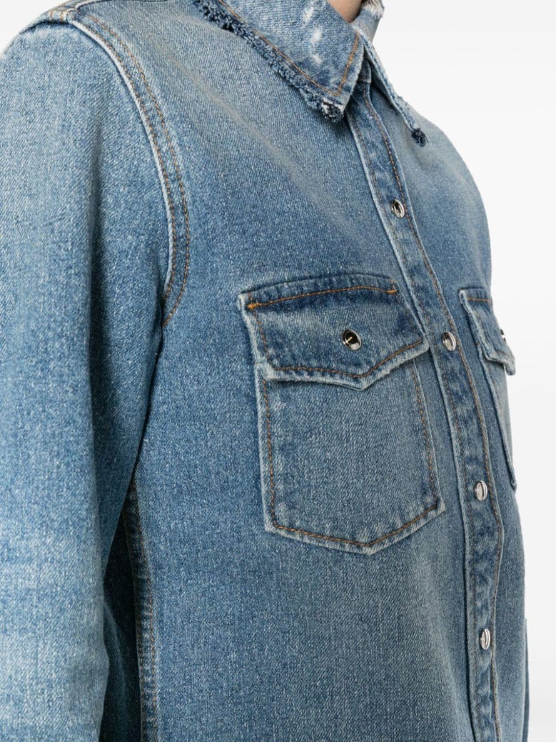 denim cotton shirt by Selfnex