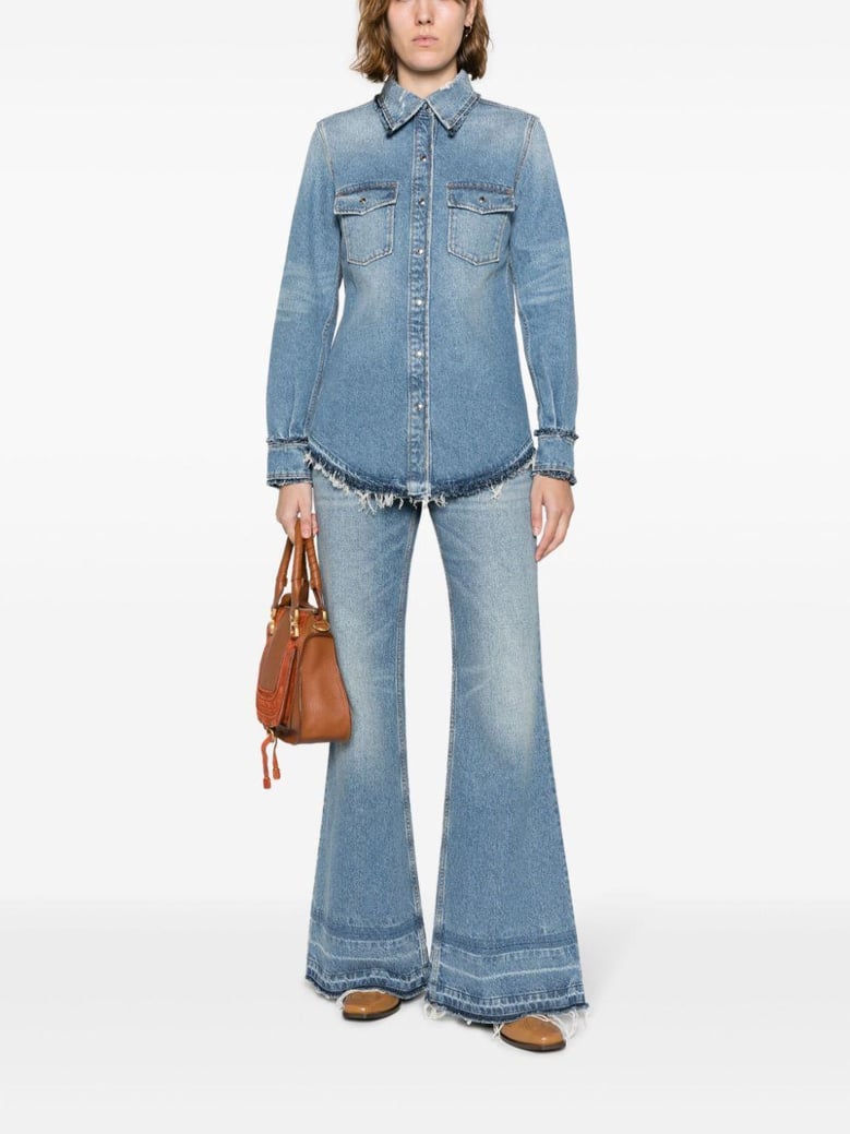 denim cotton shirt by Selfnex