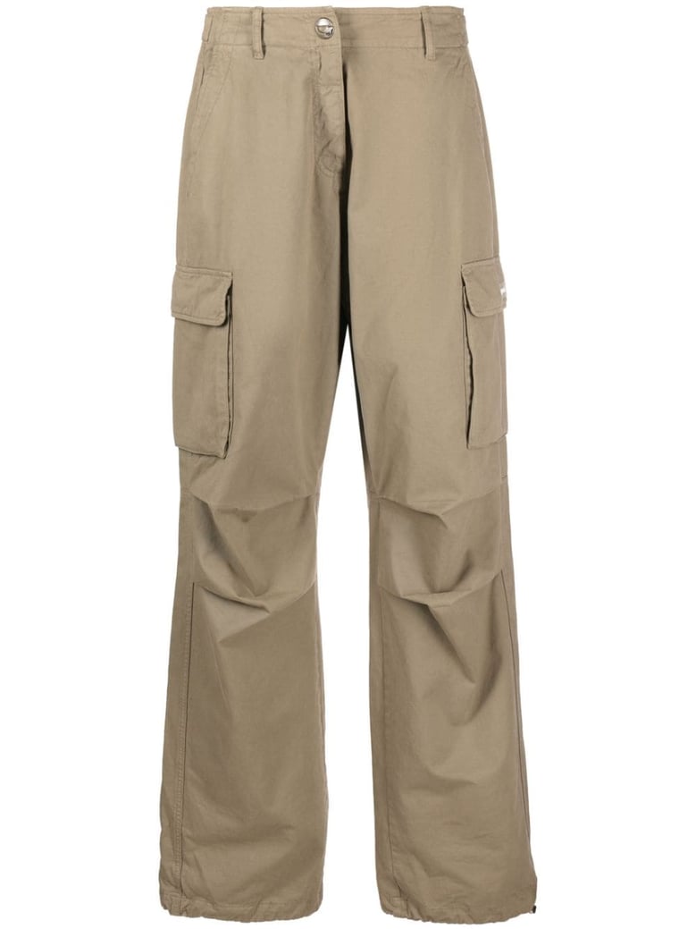 wide leg cargo trousers by Selfnex