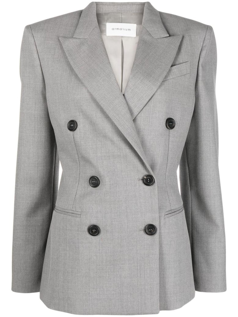 double-breasted wool jacket by Selfnex