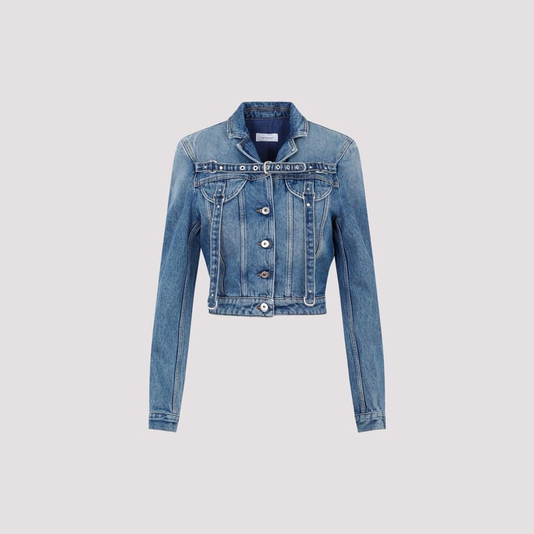 cropped denim jacket by Selfnex