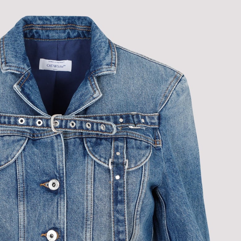 cropped denim jacket by Selfnex